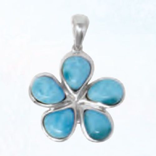 Ss Mar Azul Primavera Larimar Pendant - MAL143SP
