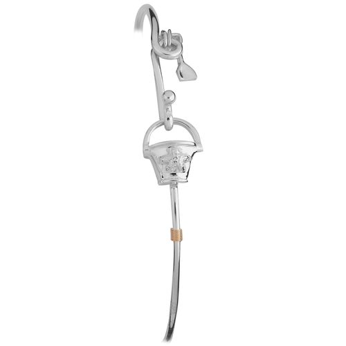 Ss Shovel & Pail Esprit Bracelet W/cbc Tag & 14ky Wraps 7.0 Inch - C059PAS70