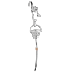 Ss Shovel & Pail Esprit Bracelet W/cbc Tag & 14ky Wraps 7.5 Inch - C059PAS75