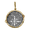 Ss Spanish Replica Treasure Coin Pendant W/14ky Frame, Swords & Bail 27mm - TC2CPSPCTSW8A