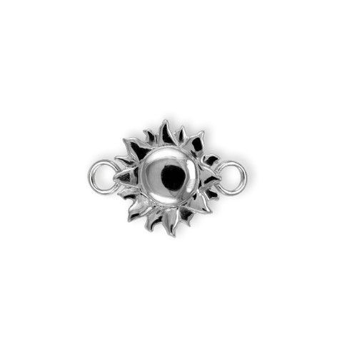 Ss Sun Clasp Rhodium Plated