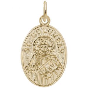 St. Columban Charm 10K Gold - 10-1769