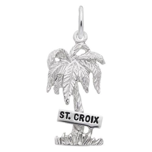 St. Croix Palm Tree Charm - Sterling Silver - 10-4672-s