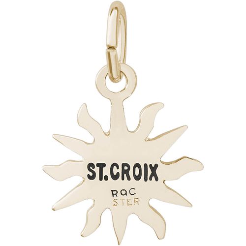 St. Croix Sun Small Charm - 10K Gold