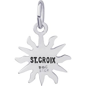 St. Croix Sun Small Charm - Sterling Silver