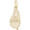 St. Lucia Map Charm - Gold Plated - 10-5343