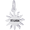 St. Lucia Sun Small Charm - 14K White Gold