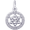 Star Of David Charm White Gold - 10-0777