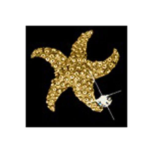 Starfish with Diamond Pendant - 14K Yellow Gold