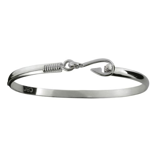 Fish Hook Bracelet - Sterling Silver 4mm 7 Inch