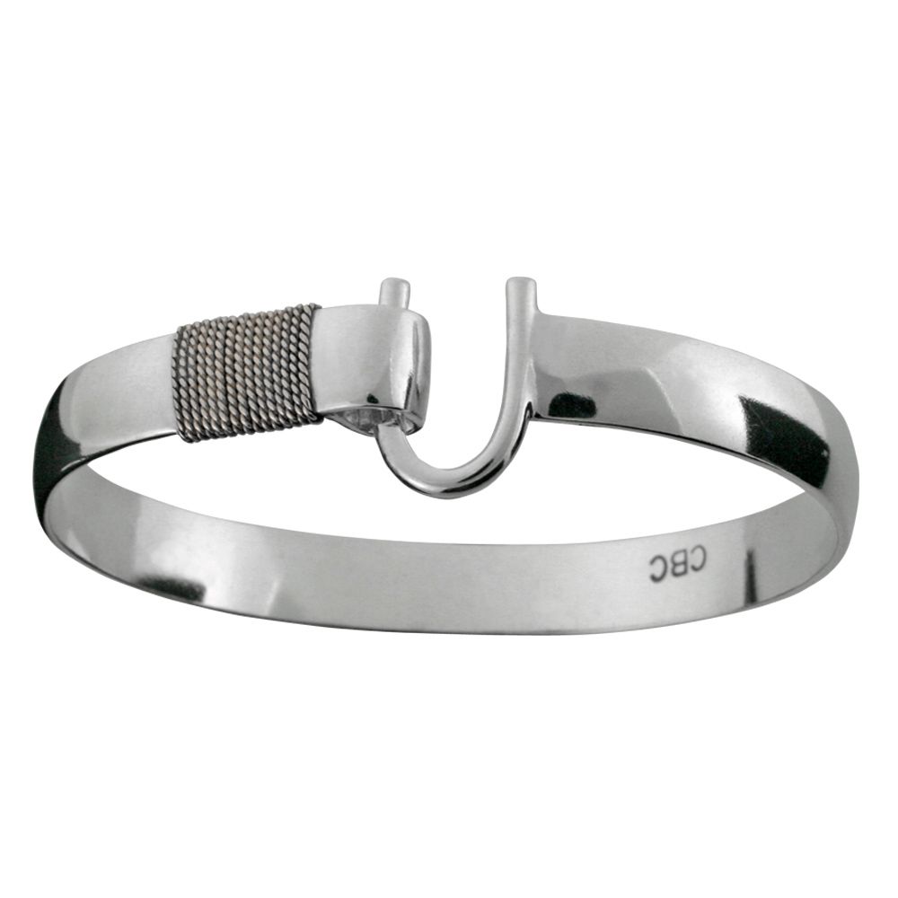 S880 Caribbean Hook Bracelet - Sterling Silver 8mm 8 Inc