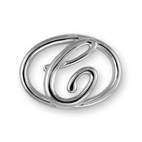 Alphabet C Bracelet Clasp - Sterling Silver