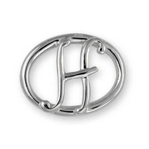 Alphabet H Bracelet Clasp - Sterling Silver
