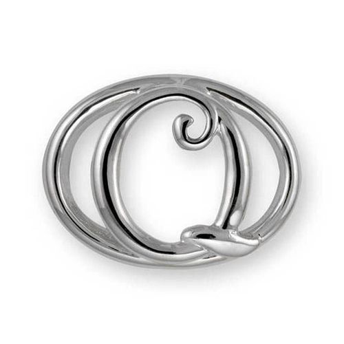 Alphabet Q Bracelet Clasp - Sterling Silver