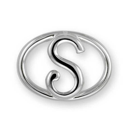 Alphabet S Bracelet Clasp - Sterling Silver