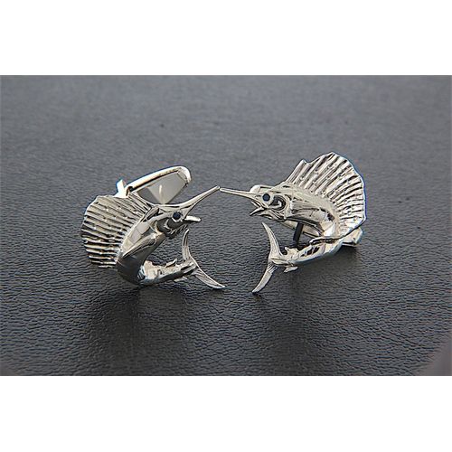 Sterling Silver Sailfish Cufflinks - CL003S