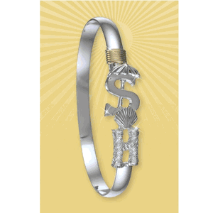 Stone Harbor New Jersey Destination Bracelet  - 6mm 7.5 Inch