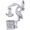 Stork Girl Charm Silver - 10-1252