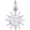 Sunburst Charm White Gold - 10-5152