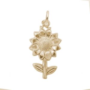 Sunflower Charm - 10K Gold-10-1117-0-10K