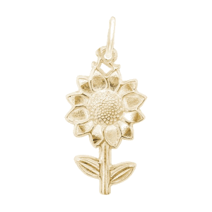 Rembrandt Sunflower Charm - Gold Plated - 10-1117-0-GP