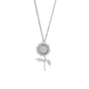 Sunflower Necklace Set - Sterling Silver - 29-3303-87-SS