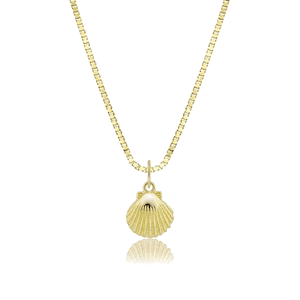 Sunrise Seashell Pendant