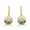 Sunset I With Abalone, Yellow & White Mother of Pearl Earrings