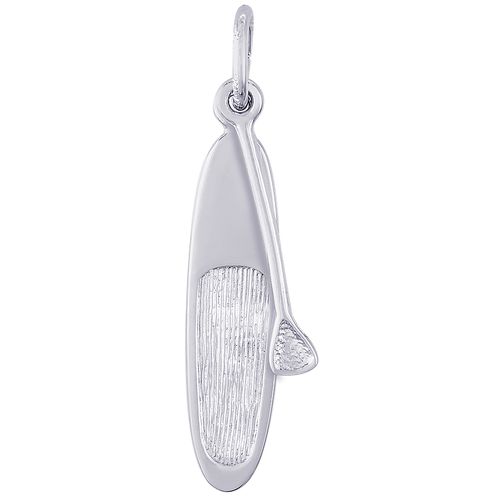 SUP Paddle Board & Paddle Charm - Sterling Silver