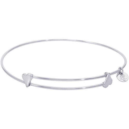 Sweet Expandable Bangle Bracelet - Sterling Silver 7 Inch - 20-507-7-s