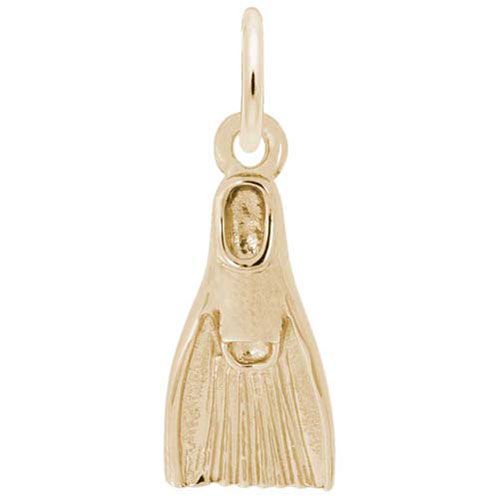 Swim Fin Charm Gold Plated - 10-6304-0-GP