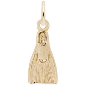 Swim Fin Charm Gold Plated - 10-6304-0-GP