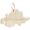 Switzerland Map Charm 14K Gold - 10-6547