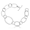 Tailored Ovals Round Link Bracelet - Sterling Silver 7.5 Inch