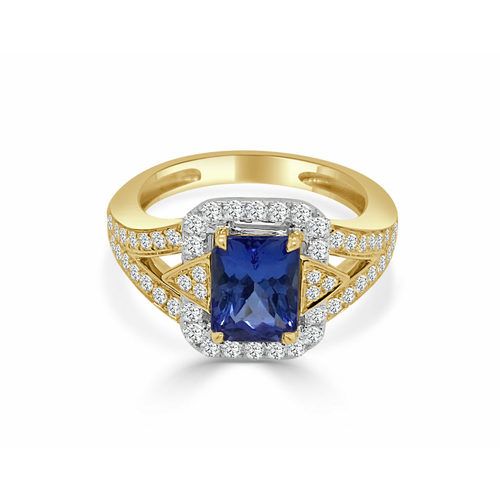 Tanzanite & Diamond One Of A Kind Semi Mount Ring
