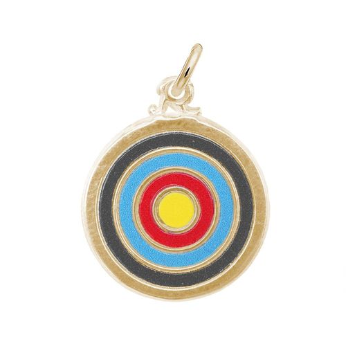 Target Charm - Painted- 10K Gold-10-1118-0-10K