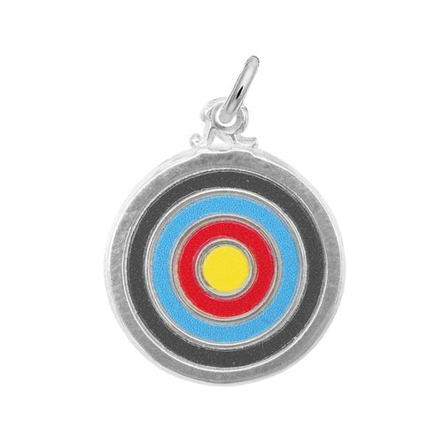 Target Charm - Painted- Sterling Silver-10-1118-0-SS