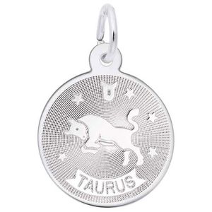 Taurus Charm 14K While Gold - 10-4584-0-14KW