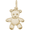 Teddy Bear Charm Gold Plated - 10-8189