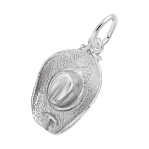 Telluride Cowboy Hat Charm - 14K White Gold - 10-8458-wg