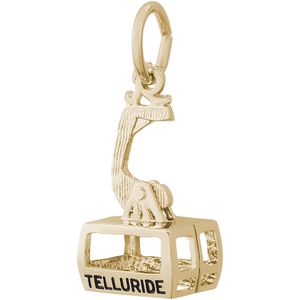 Telluride Moving Gondola With Bot Charm - 10K Gold