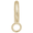Textured Circle Charmdrop - 14K Yellow Gold - 10-9132-0-14k