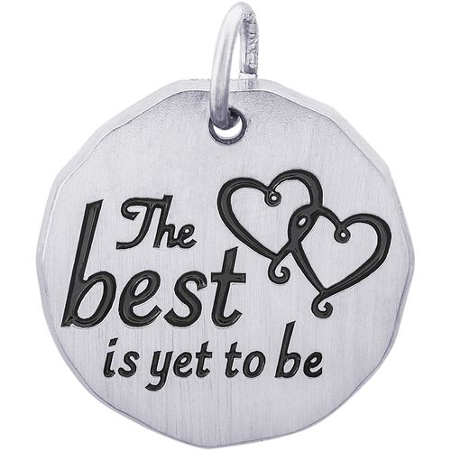 The Best Is Yet To Be Charm - 14K White Gold - 10-1623-wg