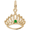 Tiara W/birthstone-may Charm 10K Gold - 10-1548-5-10K