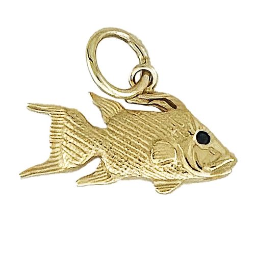 Tiny Gold Hogfish Charm - CH0010
