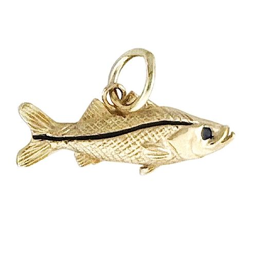 Tiny Gold Snook Charm - CH004