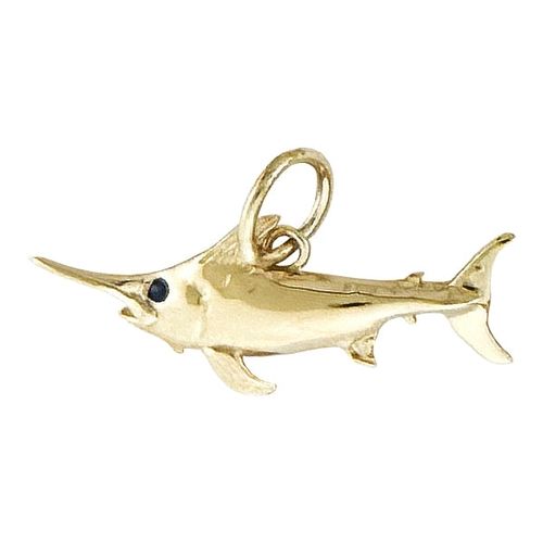 Tiny Gold Swordfish Charm - CH005