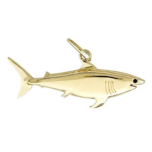 Tiny Great White Shark Charm - CH007