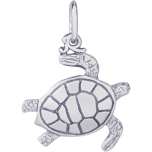 Tortoise Charm - 14K White Gold - 10-8173