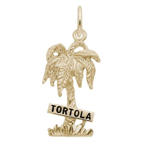 Tortola Palm Tree Charm - 14K Gold - 10-5393-14kg